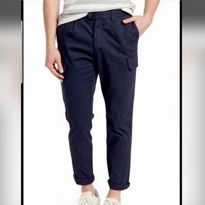 New With Tags ZNT18 Emilio Cargo Pants in Navy Blue Men’s 36x32